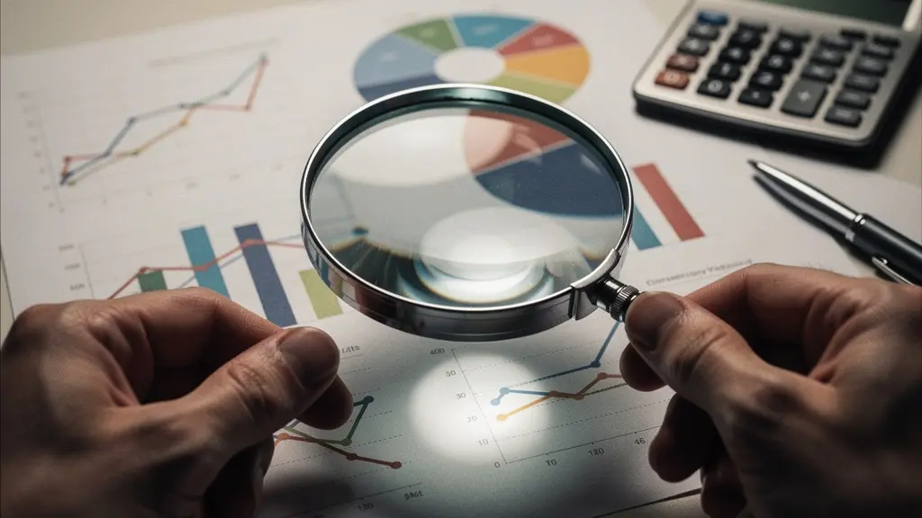 Expert analysant des documents financiers lors d'un audit de PME