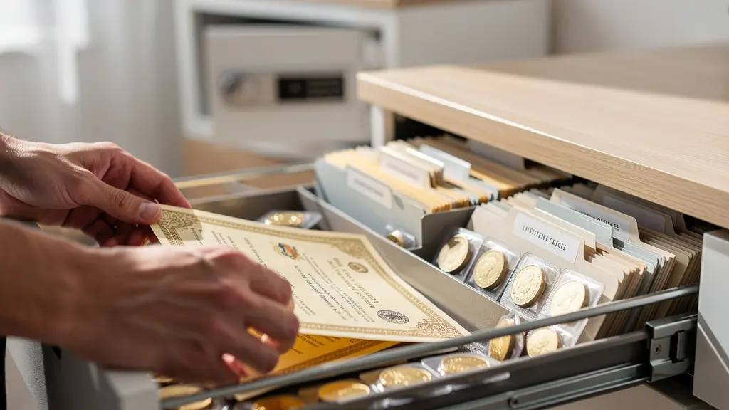 Système de conservation sécurisée de documents fiscaux pour l'or d'investissement