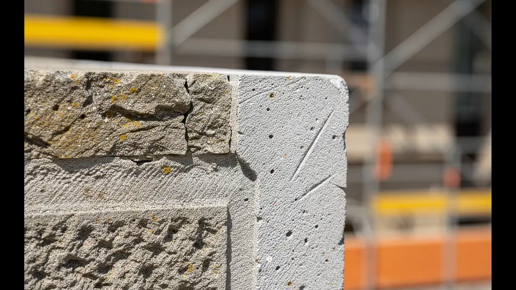 Vue de façades d'immeubles anciens en rénovation dans un quartier historique français