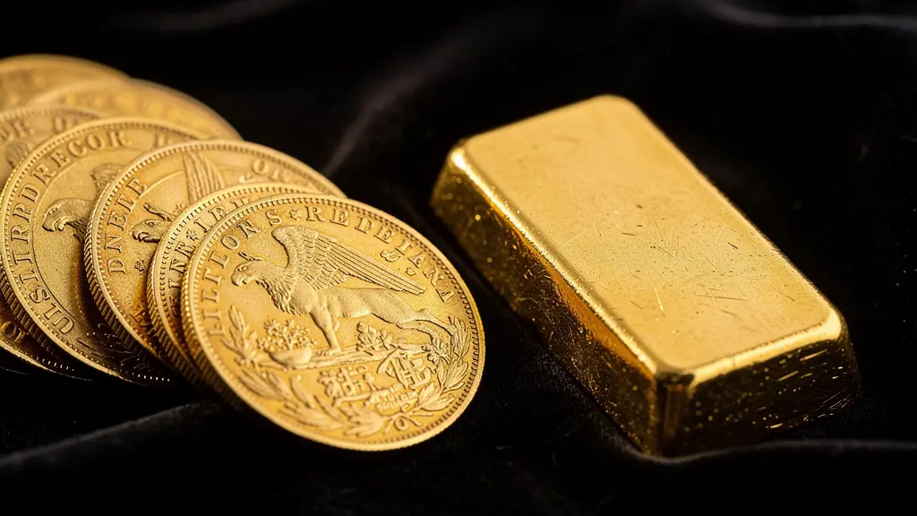 Comparaison visuelle entre pièces d'or et lingots pour l'investissement