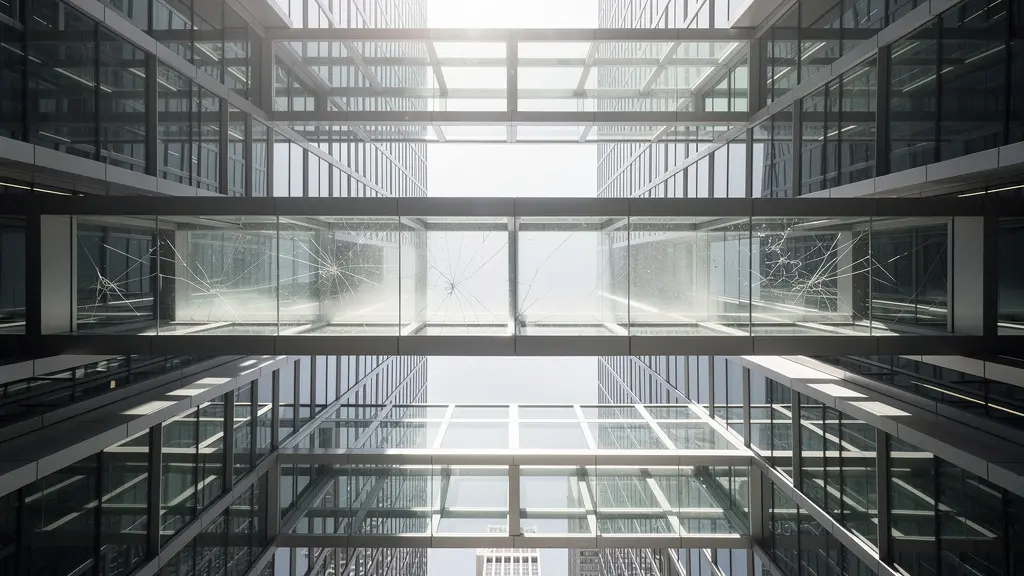 Architecture bancaire moderne symbolisant la complexité du système de garantie des dépôts